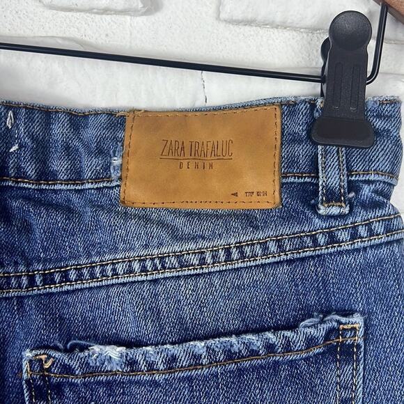 Zara TRF Denim embellished shorts size 4 - Picture 10 of 10